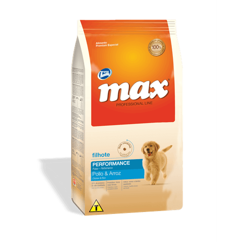 Max professional line cachorro performance pollo y arroz