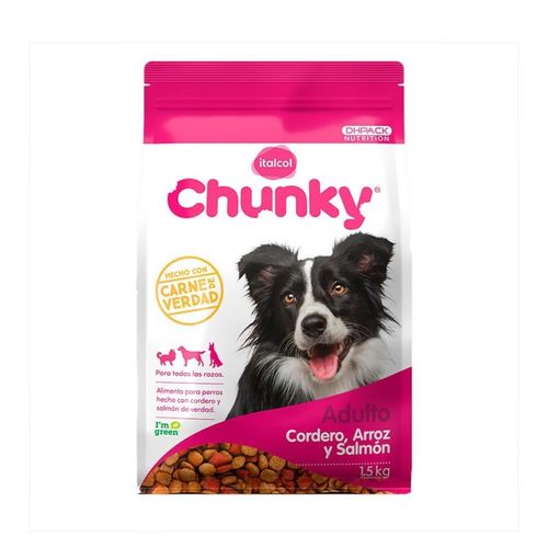 Chunky cordero, arroz y salmón | Alimento para perros sabroso y nutritivo