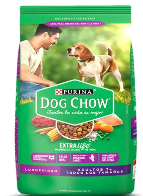 Dog Chow Longevidad adultos mayores de 7