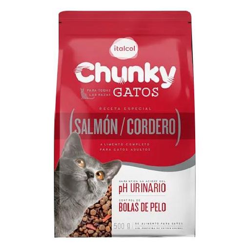 Chunky gatos. Salmón