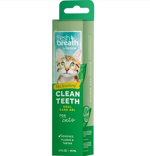 Gel limpiador de dientes para gato