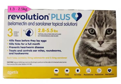 Revolution para gatos de 1,25 a 2,5 kg