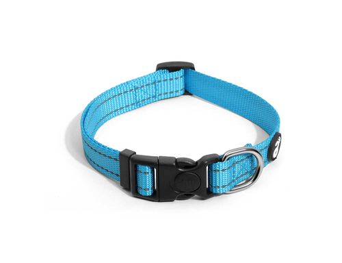 Collar Perro Reflectivo Azul