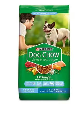 Dog Chow control de peso. Sin colorantes