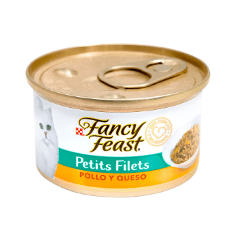 Fancy Feast petits filetes de pollo y queso | Filetes Gourmet para gatos