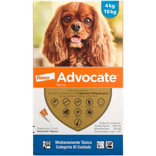 ADVOCATE PERRO 1.0ML (4-10KG)