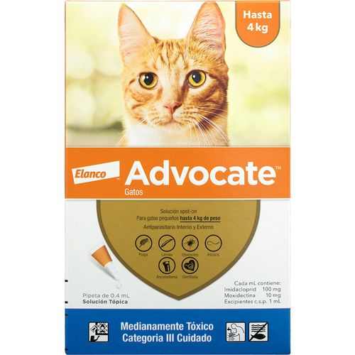 ADVOCATE GATO 0.4ML (0-4KG) X 3 UND