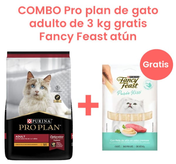COMBO-Pro-plan-de-gato-de-3-kg-gratis-Fancy-feast-Kiss-atun