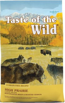 Taste of the wild high prairie canine para perro sabor a bisote asado y carne de venado asado