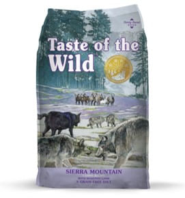 Taste of the wild Sierra Mountain Canine para perro sabor a cordero asado