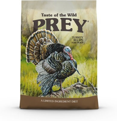 Taste of the wild prey turkey dog para perros con pavo y lentejas