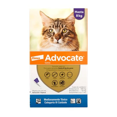 Cat Antipara ELANCO Advocate 0.8 ml 4-8K