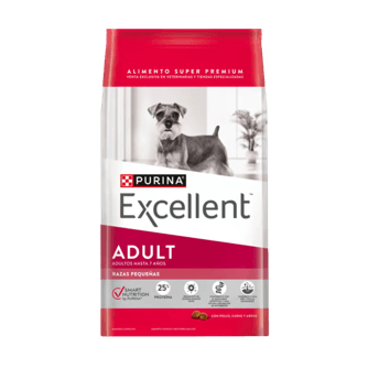 Purina Excellent para perros adultos de razas pequeñas sabor a pollo y arroz