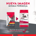 Compra en Manchas Purina Excellent para perros adultos de razas pequeñas sabor a pollo y arroz 8445290967749