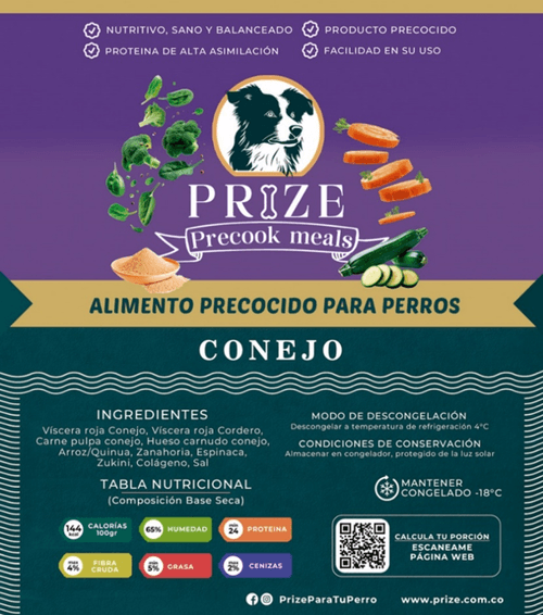 Prize Precook Sabor A Conejo Alimento Horneado Para Perro